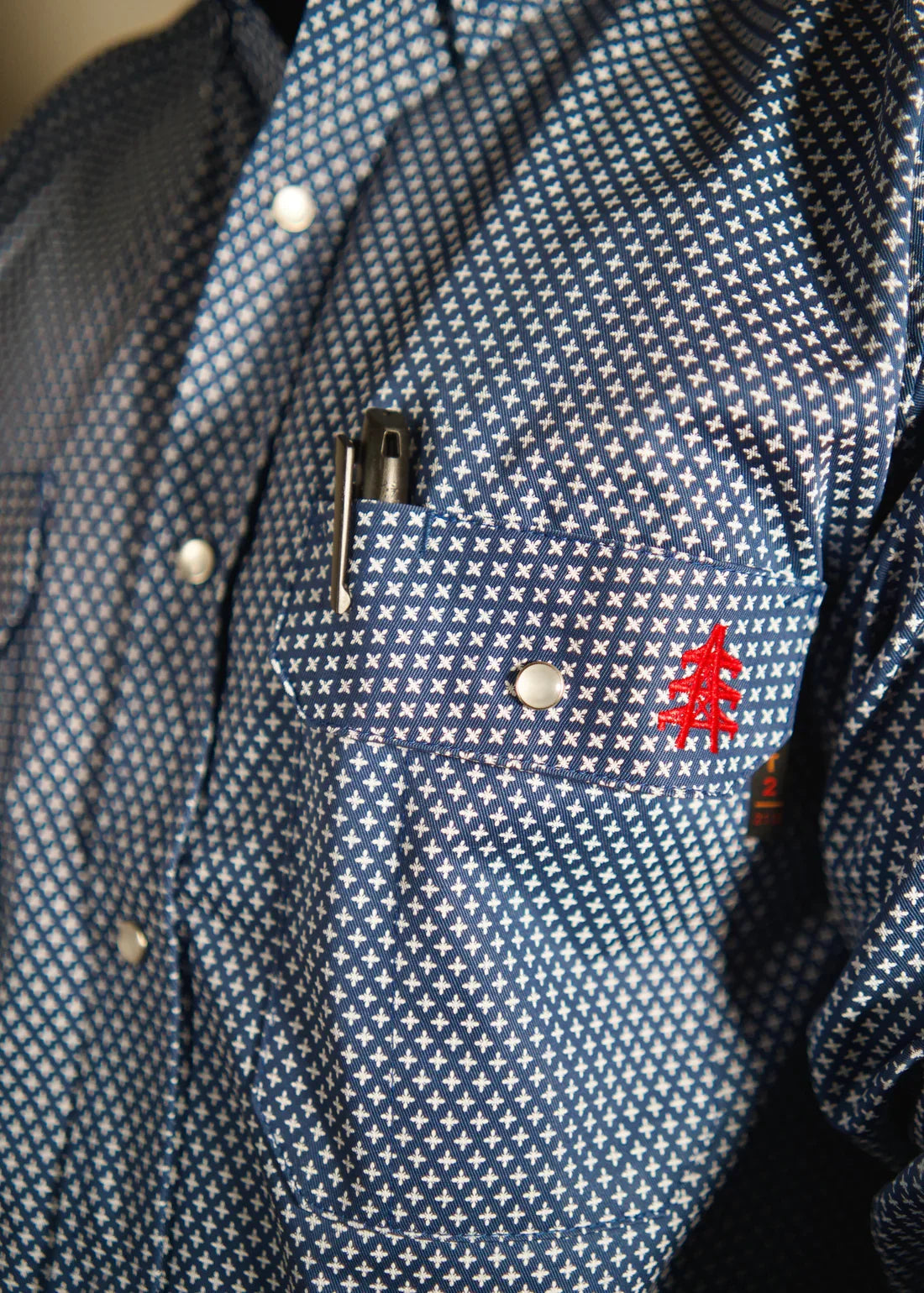 FR Pearl Snap Work Shirt - Honor Navy