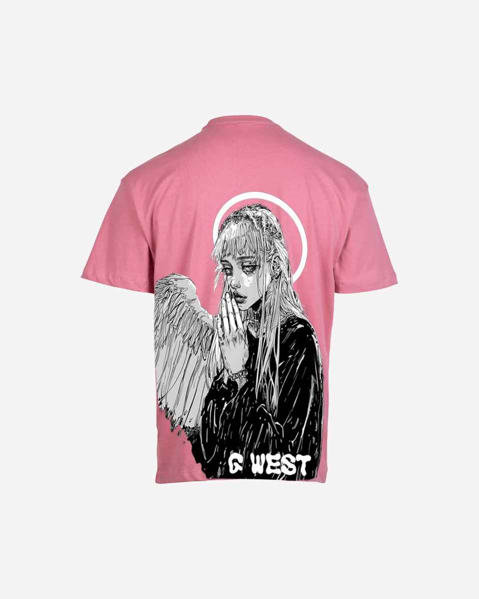 G West Mens Oversized Angel Girl Tee